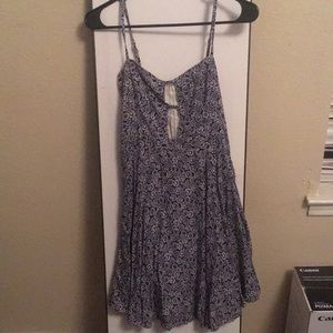 Blue and white flower dress